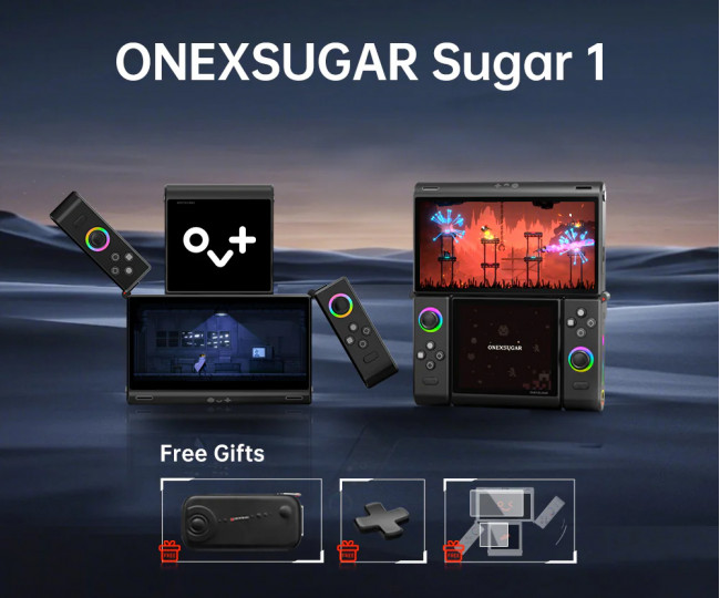 Портативная игровая приставка с двойным экраном ONEXSUGAR Sugar 1 (Gen3-16G+512G)